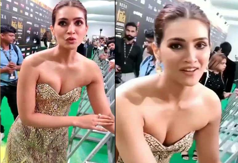 Kriti Sanon Hot Cleavage Show